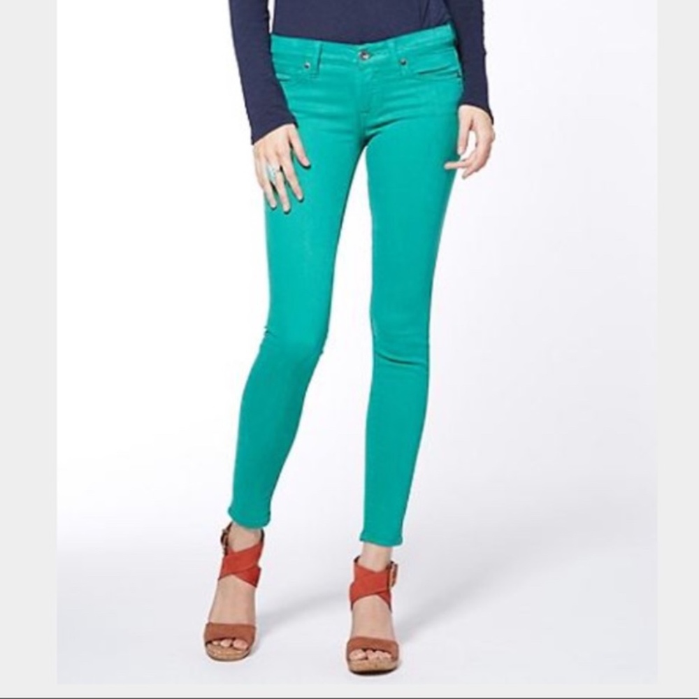 Teal Lucky Brand Jeans Charlie Skinny Denim